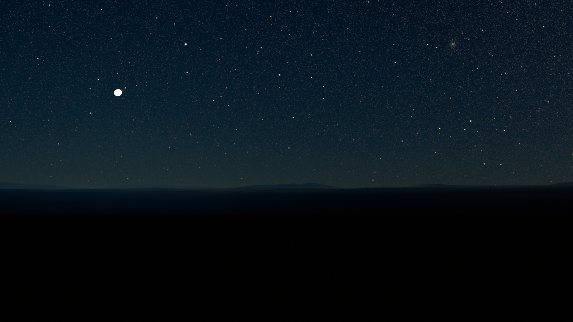 Auto Night Mode on example with moon with better exposure