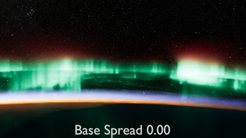 Animated display of the various values of Base Spread